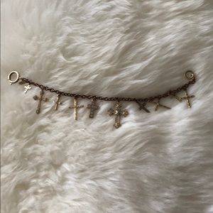 Catherine Popesco Cross charm bracelet